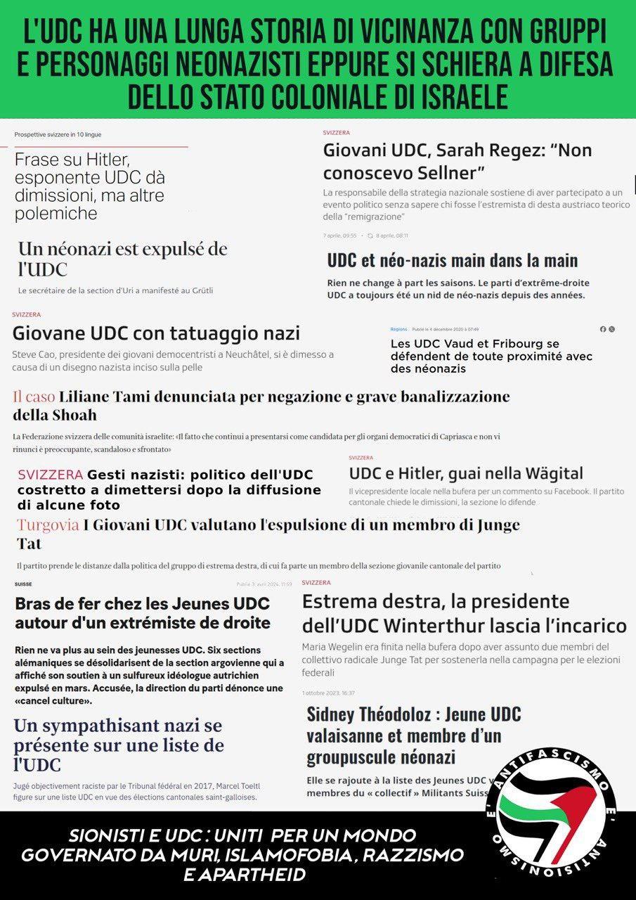 LA LUNGA STORIA DI VICINANZA DELL’UDC A GRUPPI E INDIVIDUI NEONAZISTI