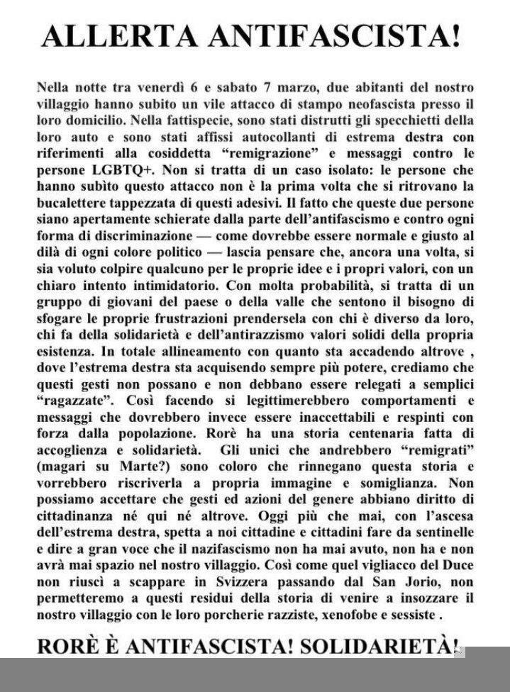 ALLERTA ANTIFASCISTA – Solidarietà alle compagne di Roré